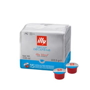 Café Illy MPS DESCAFEINADO, 15 cápsulas