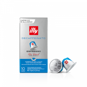 Cápsulas Compatibles Illy nespresso descafeinado. 10 u. (Aluminio)