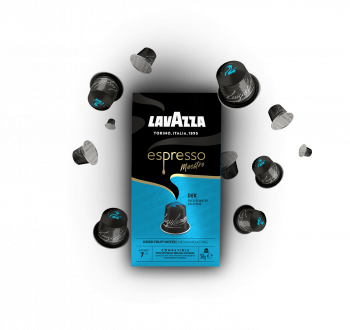 Cápsulas compatibles Lavazza nespresso Espresso maestro DESCAFEINADO, 10 u. (Aluminio)