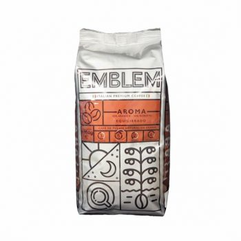 Café en Grano 1 Kg Emblem Aroma-Blend 50% Arábica y 50% Robusta Emblem Italian Coffee