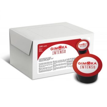 Cápsulas de Café Espresso Gimoka para Cafeteras Lavazza Blue - Caja de 100 Unidades - Intensidad 10