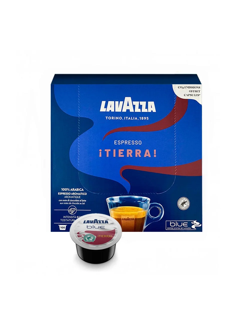 Café en cápsulas Lavazza Blue Espresso Tierra (100 u.)