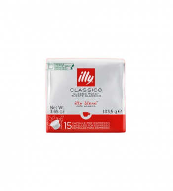 Cápsula de café Illy Classico de Sistema MPS COMPOSTABLE. 15 unidades.