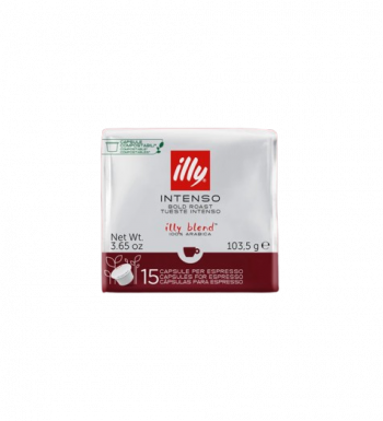 Cápsula de café Illy Intenso de Sistema MPS COMPOSTABLE. 15 unidades.