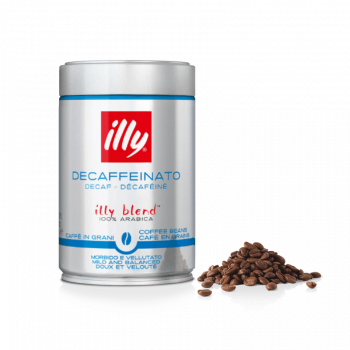 Café Illy en grano DESCAFEINADO, 250 gr