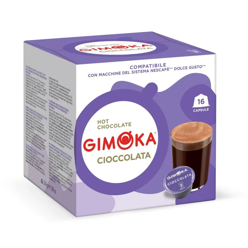 Cápsulas Dolce Gusto Gimoka Cioccolata compatibles 16 unidades